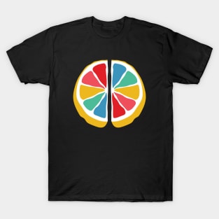 Rainbow Lemon Circle T-Shirt